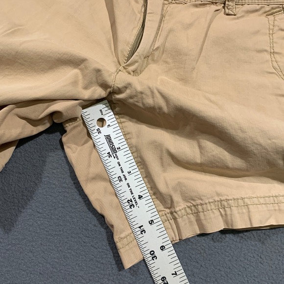 Eddie Bauer Women's Shorts Size 2 Set of 3 Cotton Blend Casual Khaki Coral Green - Picture 8 of 10